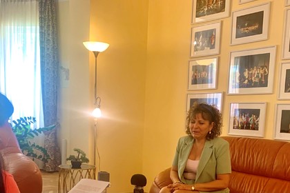 Десислава Иванова даде интервю за Грузинското национално радио и сутршения му блок